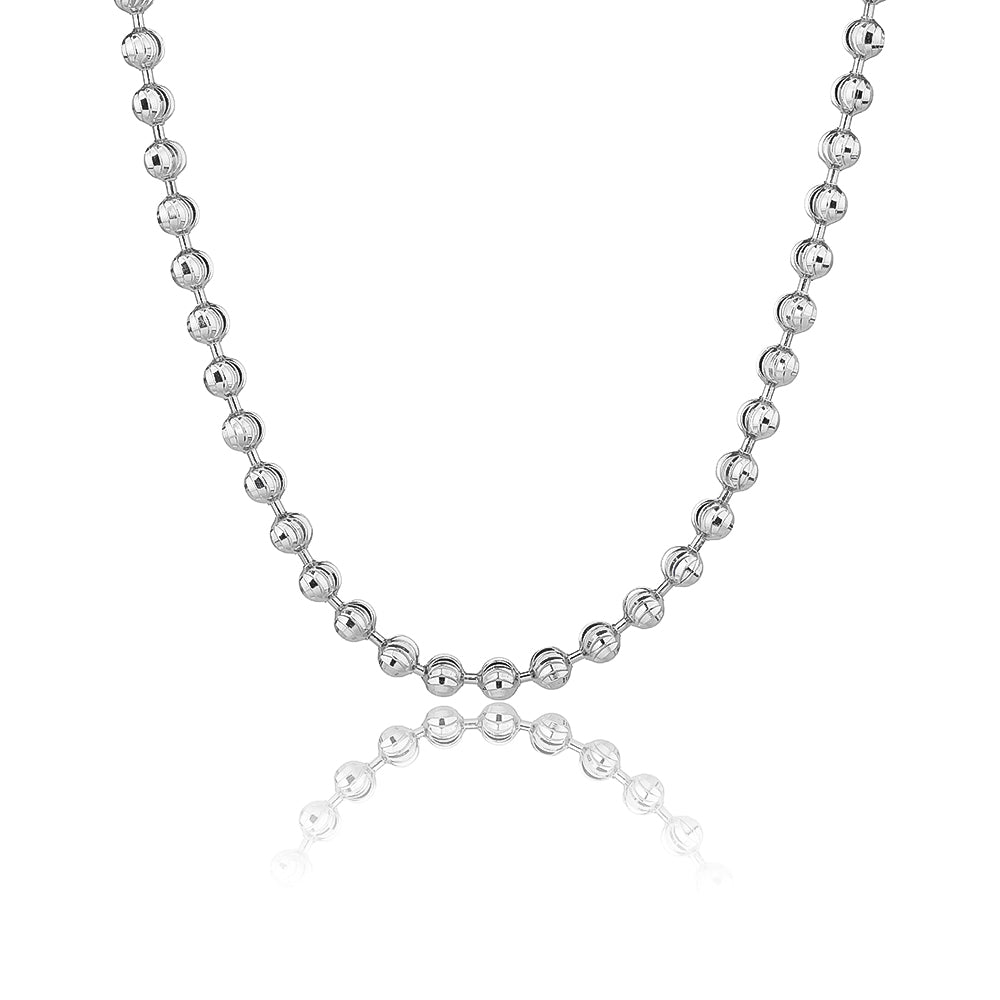 שרשרת כדורים כסף