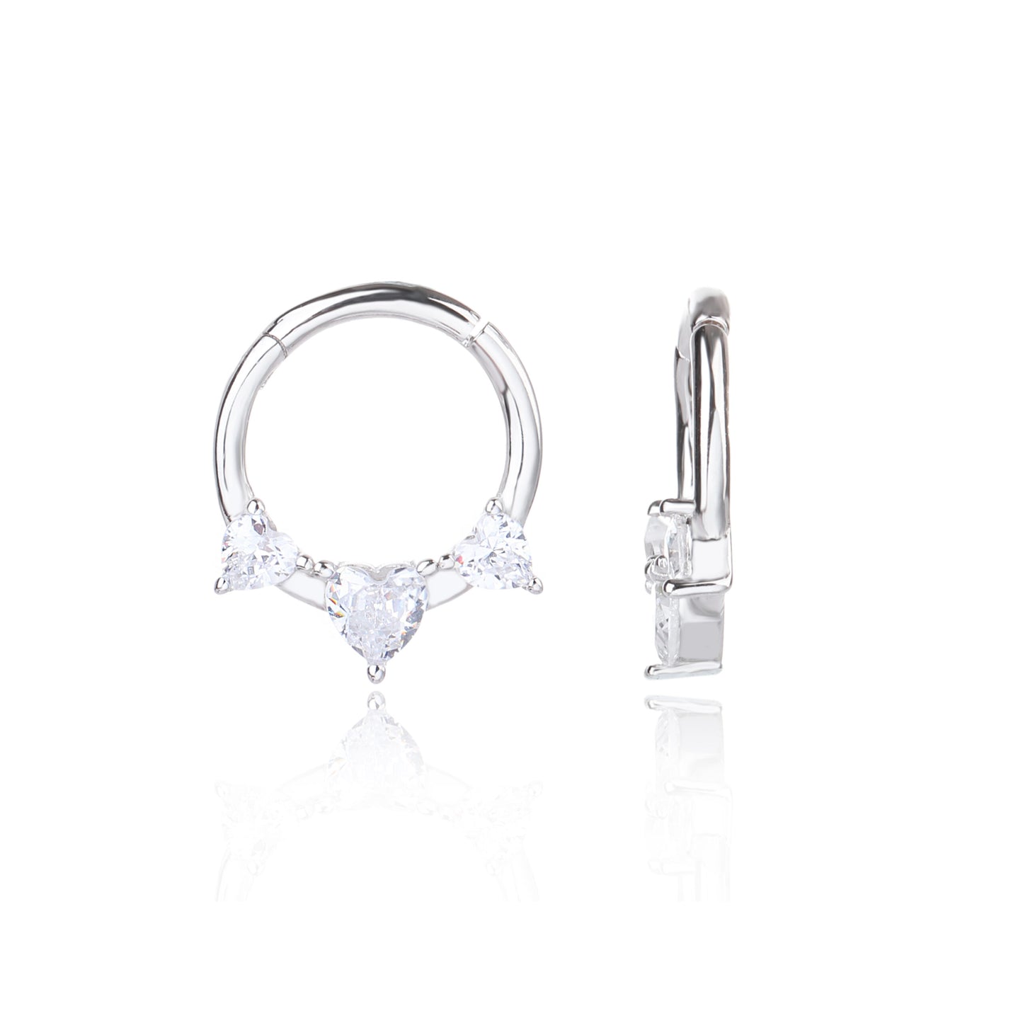 עגילי "טיפת המלך" – כסף משובץ זירקוניה