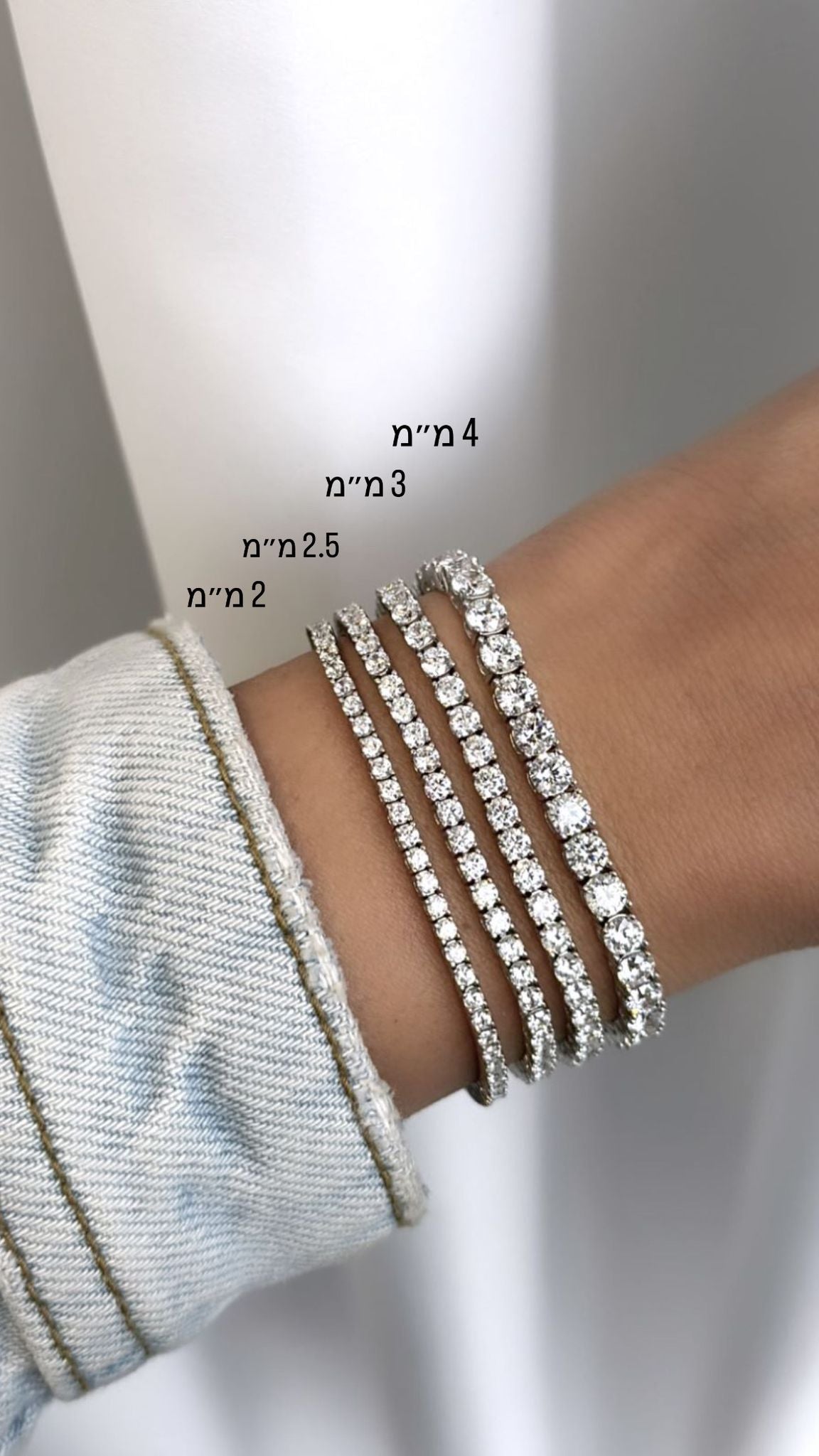צמיד "טניס פרימיום" – כסף 925 משובץ זירקוניה